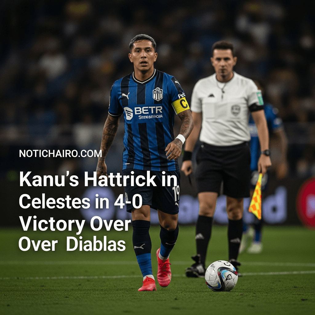 Triplete de Kanu en victoria de las Celestes 4-0 sobre Diablas