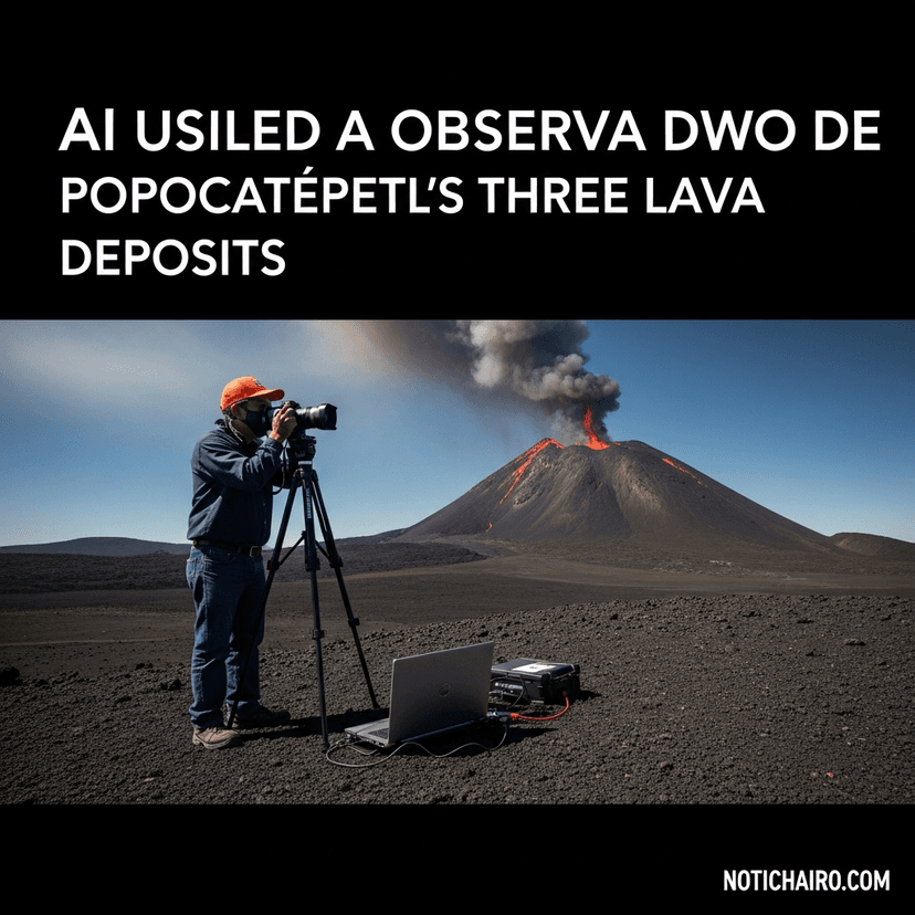 Utilizan IA para observar dos de los tres depósitos de lava del Popocatépetl