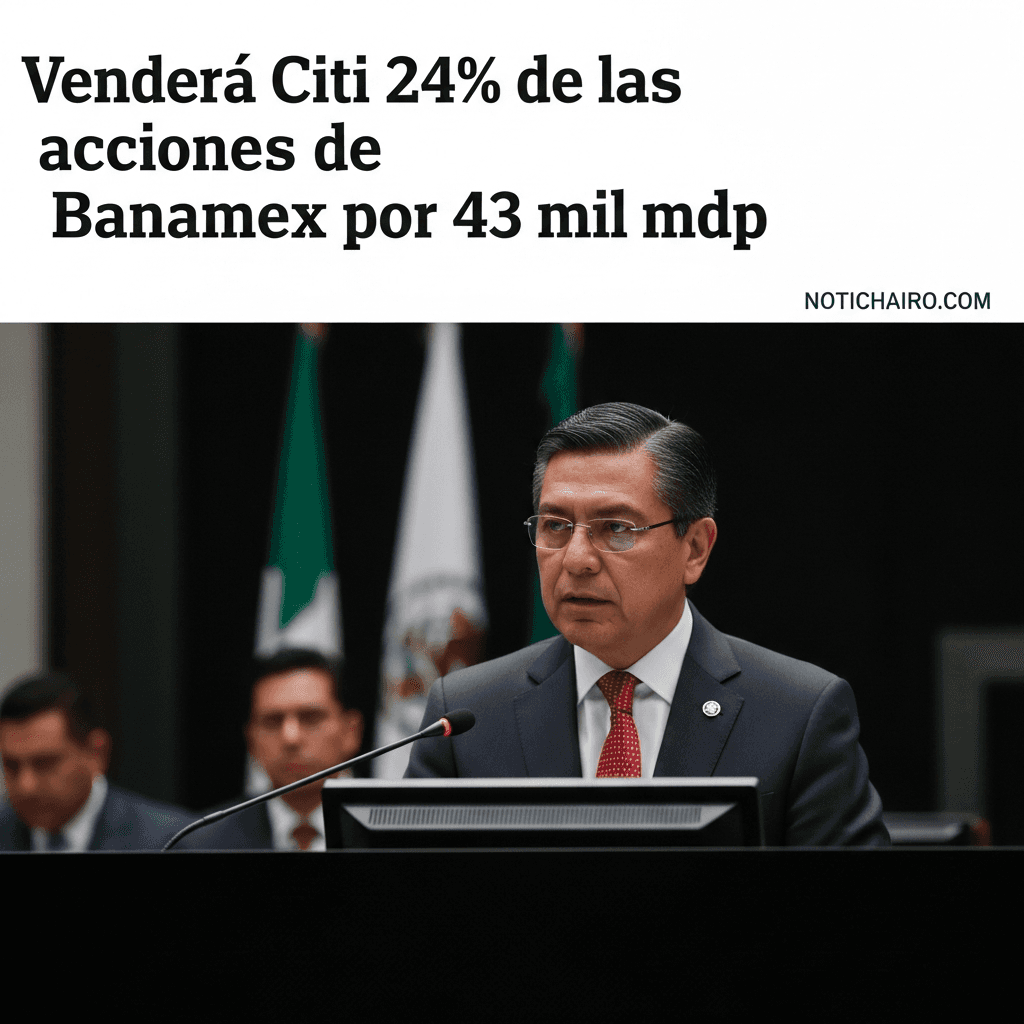 Venderá Citi 24% de las acciones de Banamex por 43 mil mdp