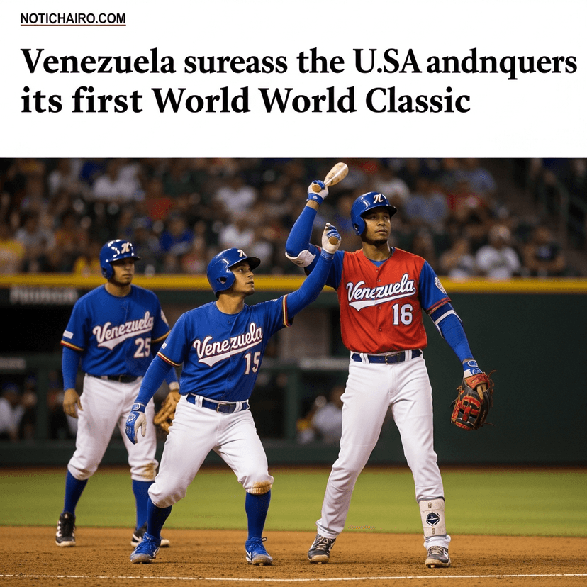 Venezuela supera a EE.UU. y conquista su primer Clásico Mundial de Béisbol