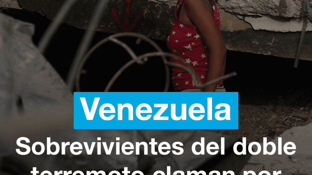 Sobrevivientes del doble terremoto en Venezuela claman por ayuda un mes después