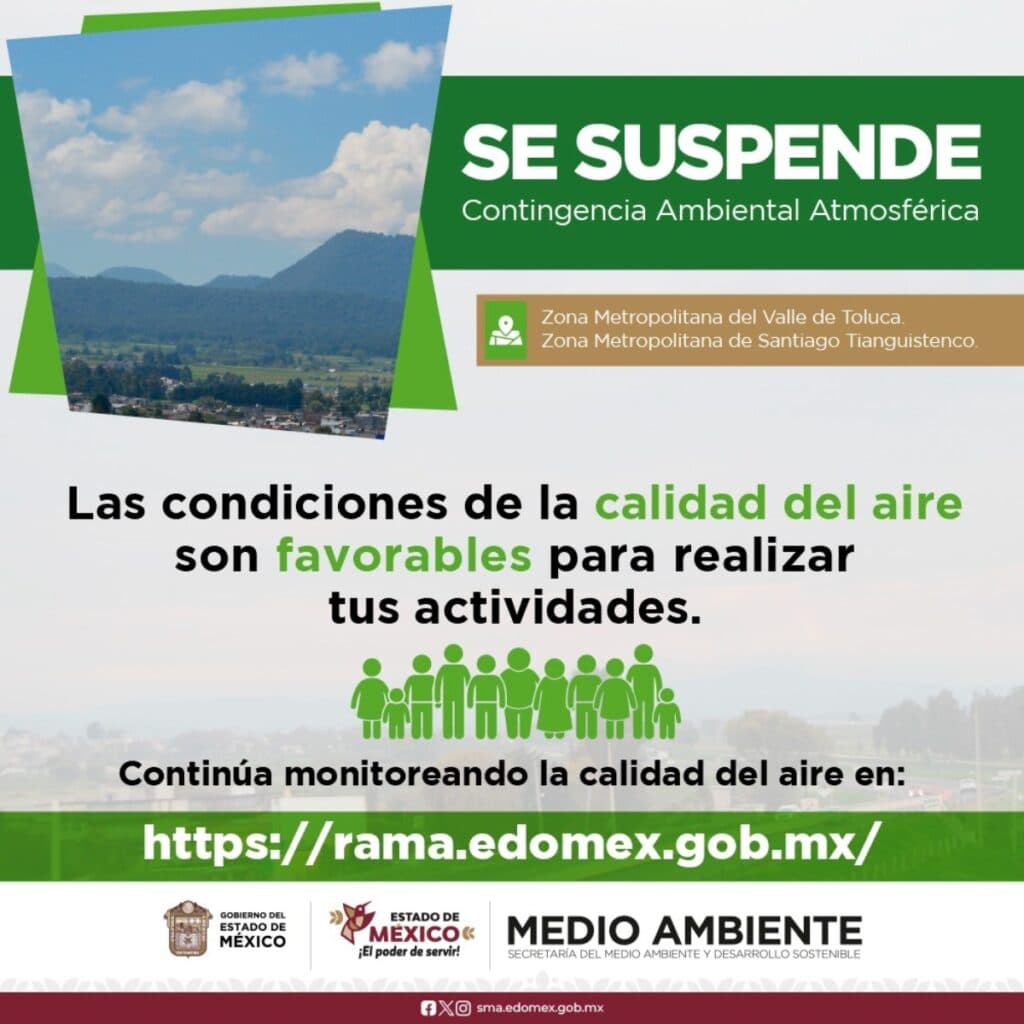 Suspenden contingencia ambiental en Edomex; así queda el Hoy No Circula este 26 de diciembre