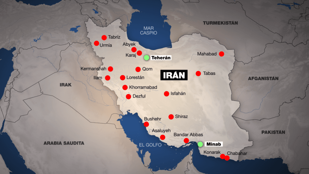 Tres mapas para dimensionar la escalada de ataques cruzados en Medio Oriente