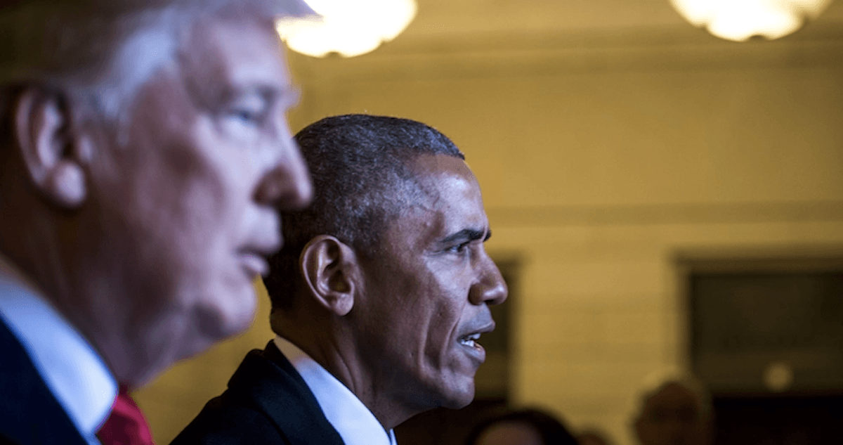 Trump publica un video de los Obama como simios y lo borra ante reclamos de racismo