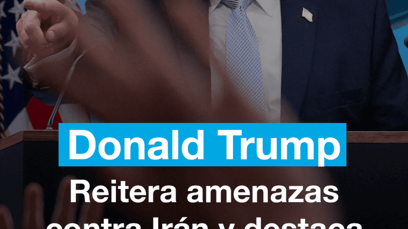 Trump reitera amenazas contra Irán y destaca el rescate de piloto estadounidense
