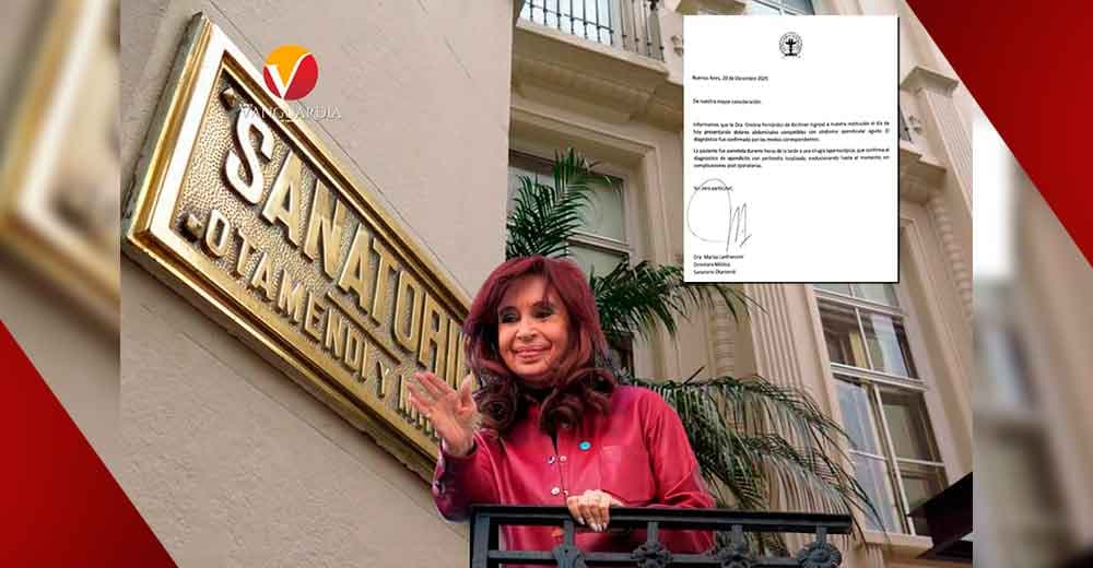 Ingresan de emergencia a un hospital a la expresidenta argentina, Cristina Fernández