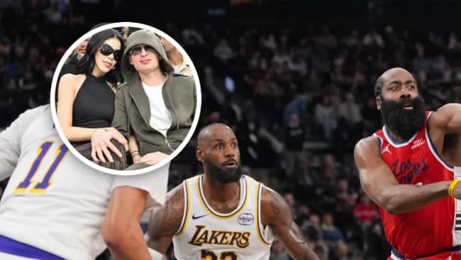 Invitados especiales en la NBA: Peso Pluma y Kenia OS en primera fila